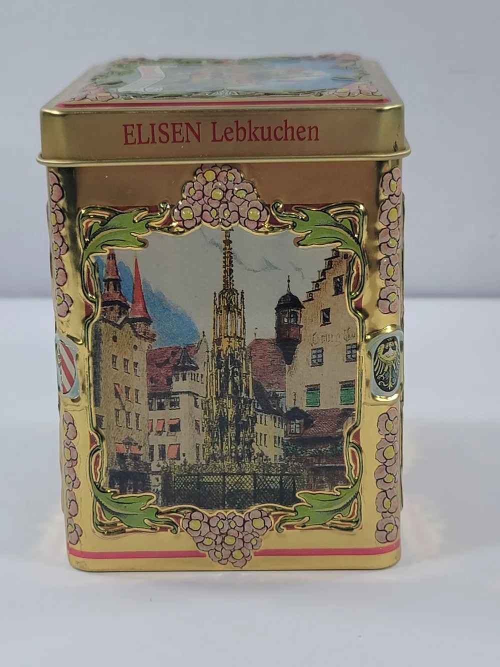 Vintage Weissella Elisen Nurnberger Lebkuchen German Tin Christmas Music Box